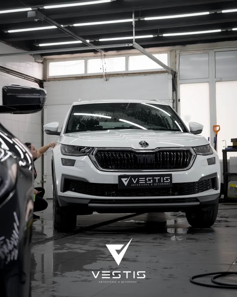 Защита кузова и оптики антигравийной пленкой Skoda Kodiaq