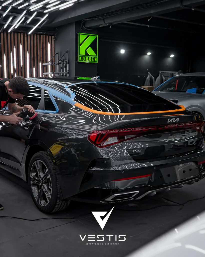 Восстановительная полировка Kia K5 и нанесение керамики
