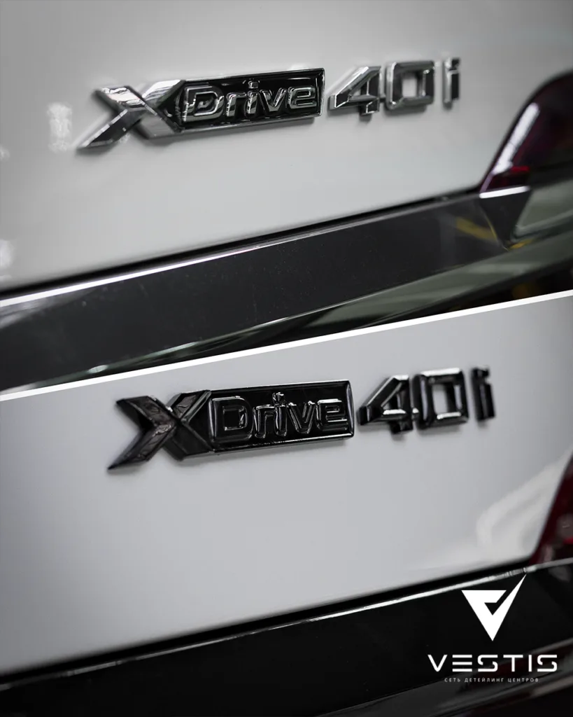 Антихром элементов экстерьера на BMW X7
