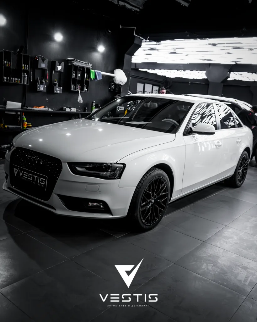 Полировка и нанесение керамики на кузов Audi A4 9 Полировка и нанесение керамики на кузов Audi A4