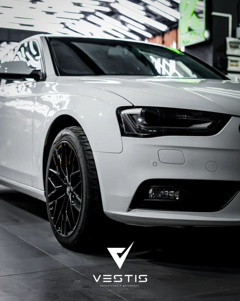 Полировка и нанесение керамики на кузов Audi A4 6 Полировка и нанесение керамики на кузов Audi A4