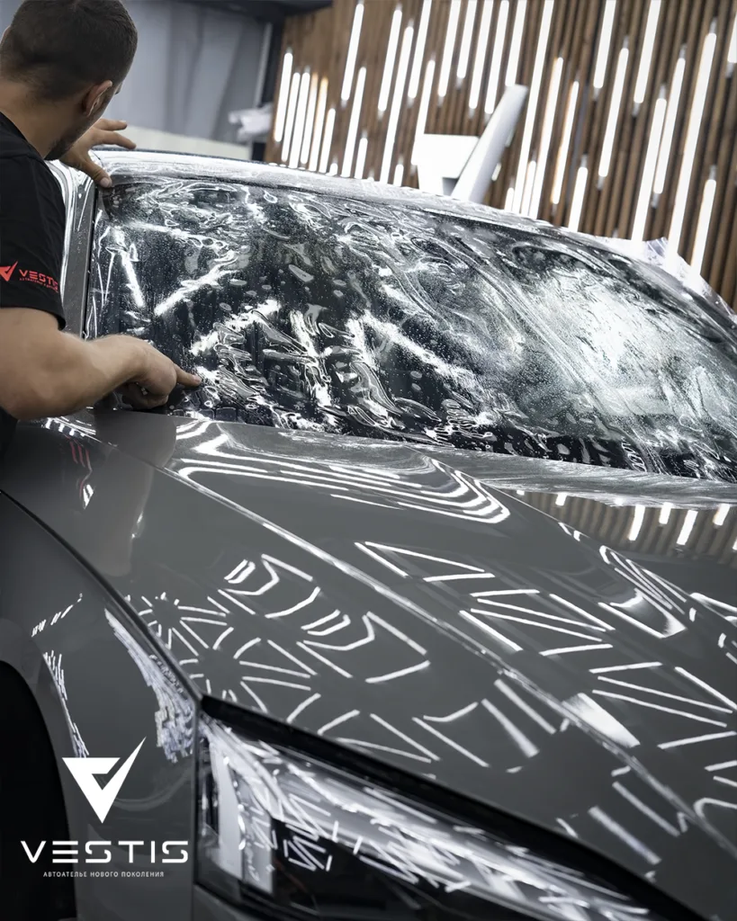 Бронь антигравийной пленкой кузова и лобового стекла Audi A5 5 Бронь антигравийной пленкой кузова и лобового стекла Audi A5
