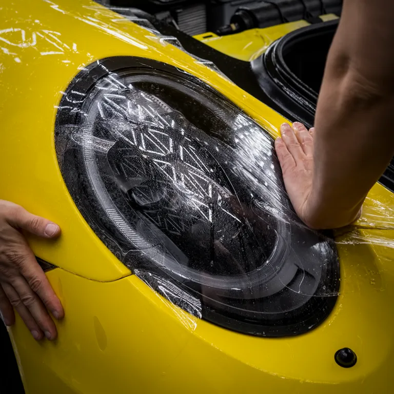 Полная оклейка кузова в антигравийную пленку Porsche 911