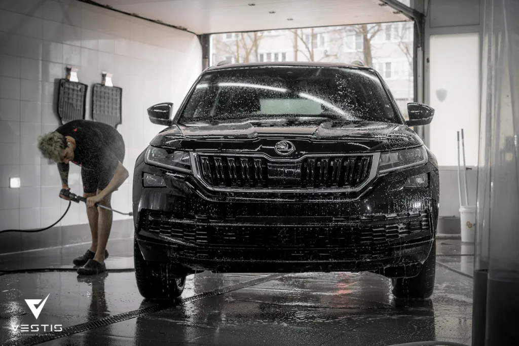 Защита кузова Skoda Kodiaq антигравийной пленкой