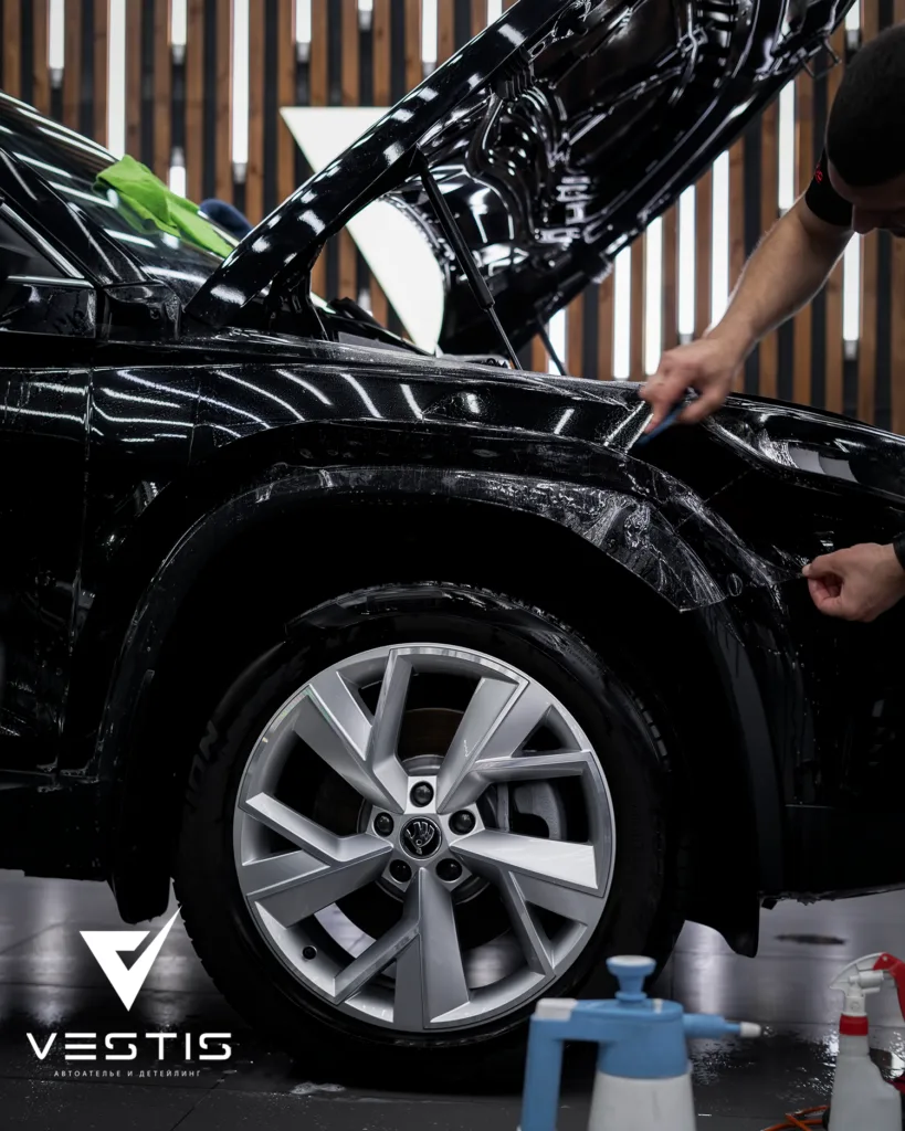 Защита кузова Skoda Kodiaq антигравийной пленкой