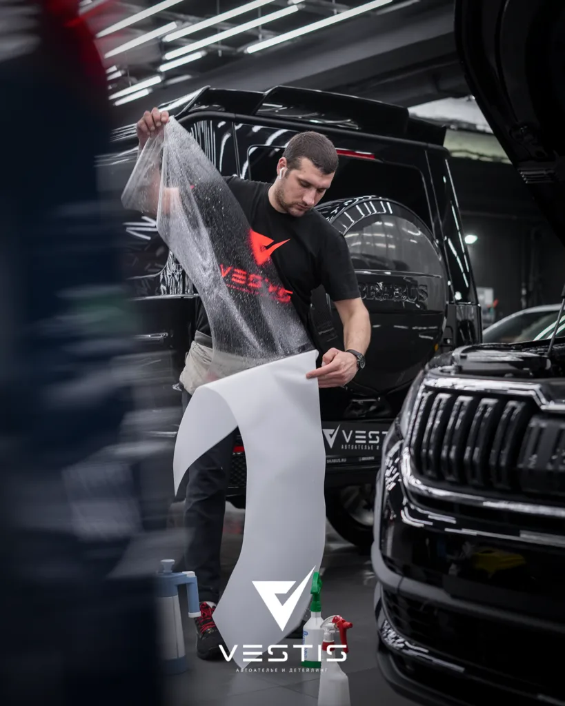 Защита кузова Skoda Kodiaq антигравийной пленкой