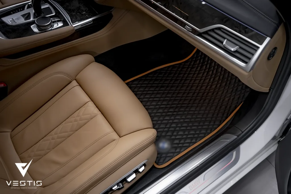 Коврики повторяющие дизайн салона в BMW 7 Series 3 Коврики повторяющие дизайн салона в BMW 7 Series