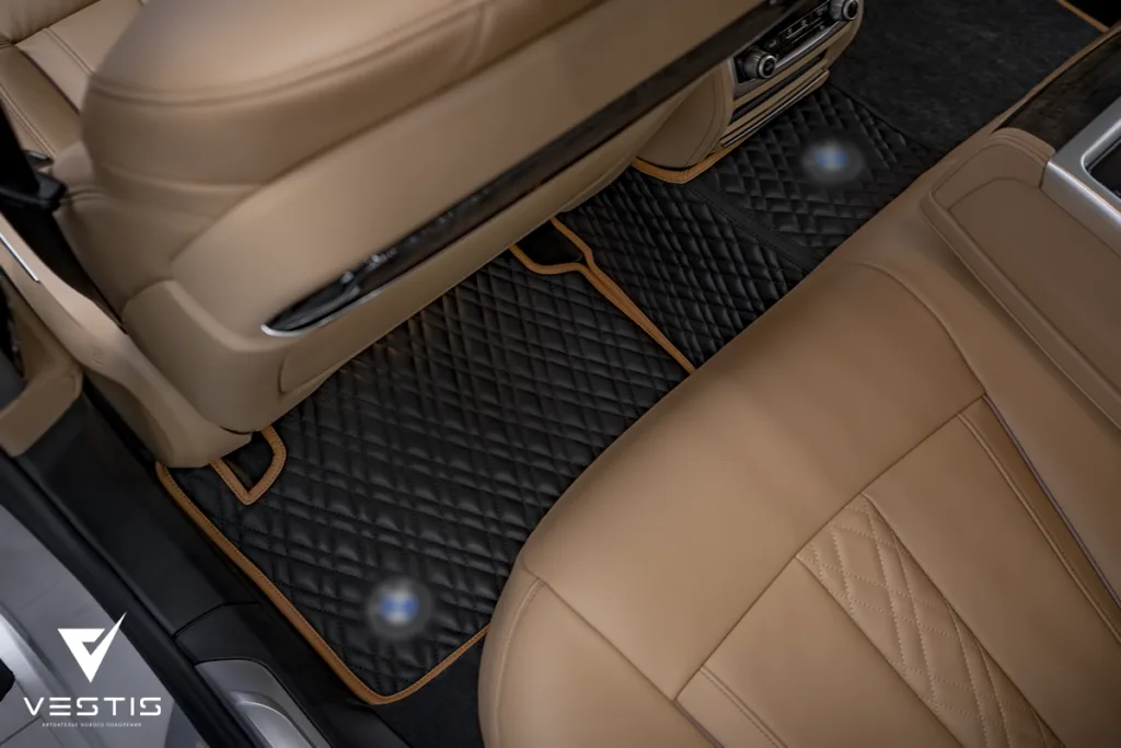 Коврики повторяющие дизайн салона в BMW 7 Series 4 Коврики повторяющие дизайн салона в BMW 7 Series