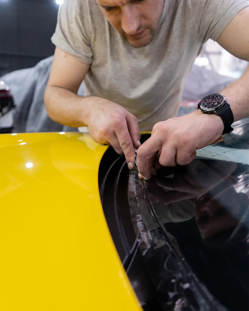 Стайлинг винилом и бронь лобового стекла Porsche 911 3 Стайлинг винилом и бронь лобового стекла Porsche 911