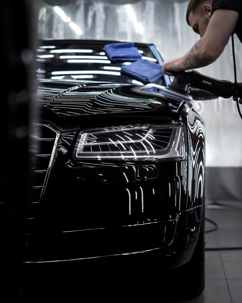 Полировка и нанесение керамики Gyeon на ЛКП Audi A8 Long 3 Полировка и нанесение керамики Gyeon на ЛКП Audi A8 Long