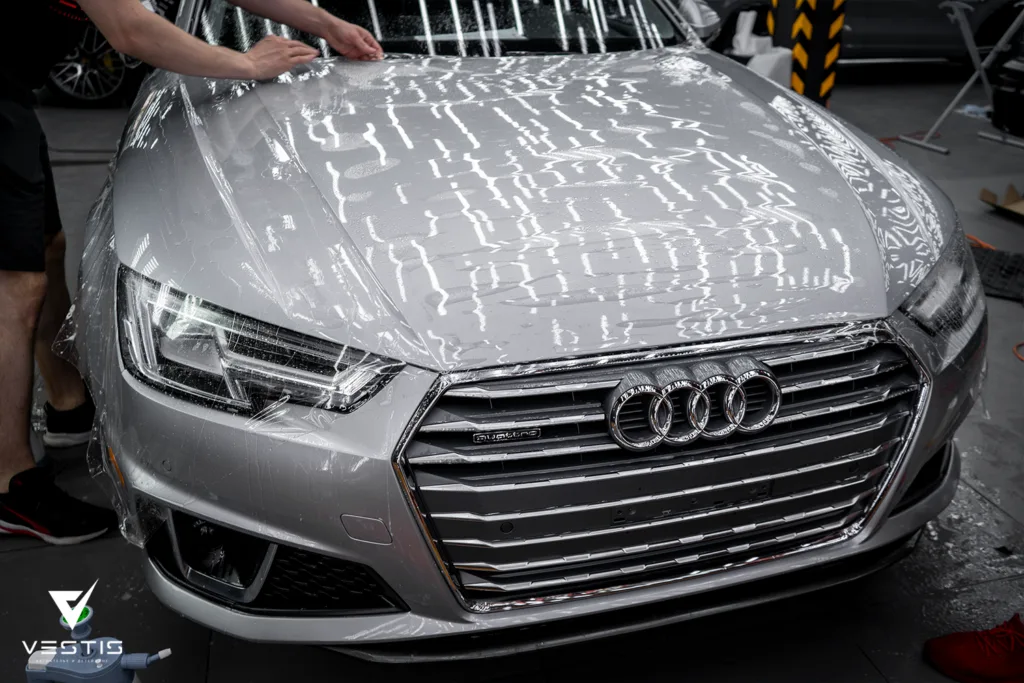 Антигравийная пленка, химчистка и полировка ЛКП Audi A4 11 Антигравийная пленка, химчистка и полировка ЛКП Audi A4