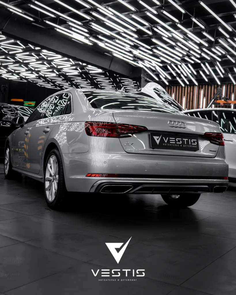 Антигравийная пленка, химчистка и полировка ЛКП Audi A4 19 Антигравийная пленка, химчистка и полировка ЛКП Audi A4