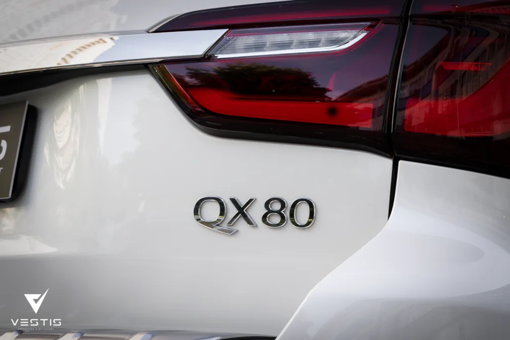 Полная оклейка антигравийной пленкой кузова Infiniti QX80 14 Полная оклейка антигравийной пленкой кузова Infiniti QX80