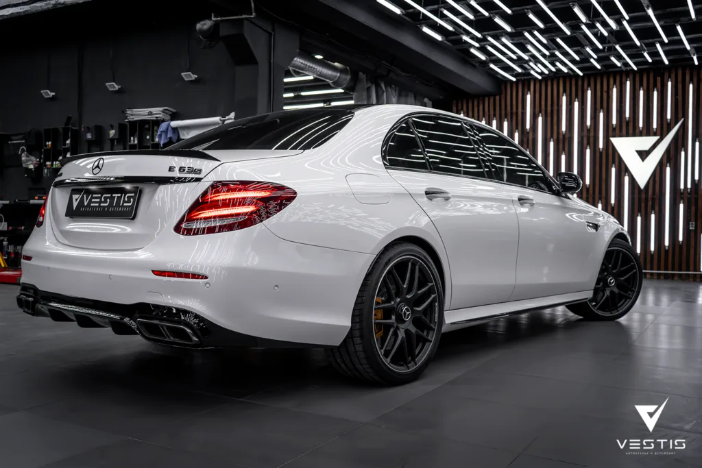Антигравийная пленка и химчистка салона Mercedes Benz E63S 27 Антигравийная пленка и химчистка салона Mercedes Benz E63S