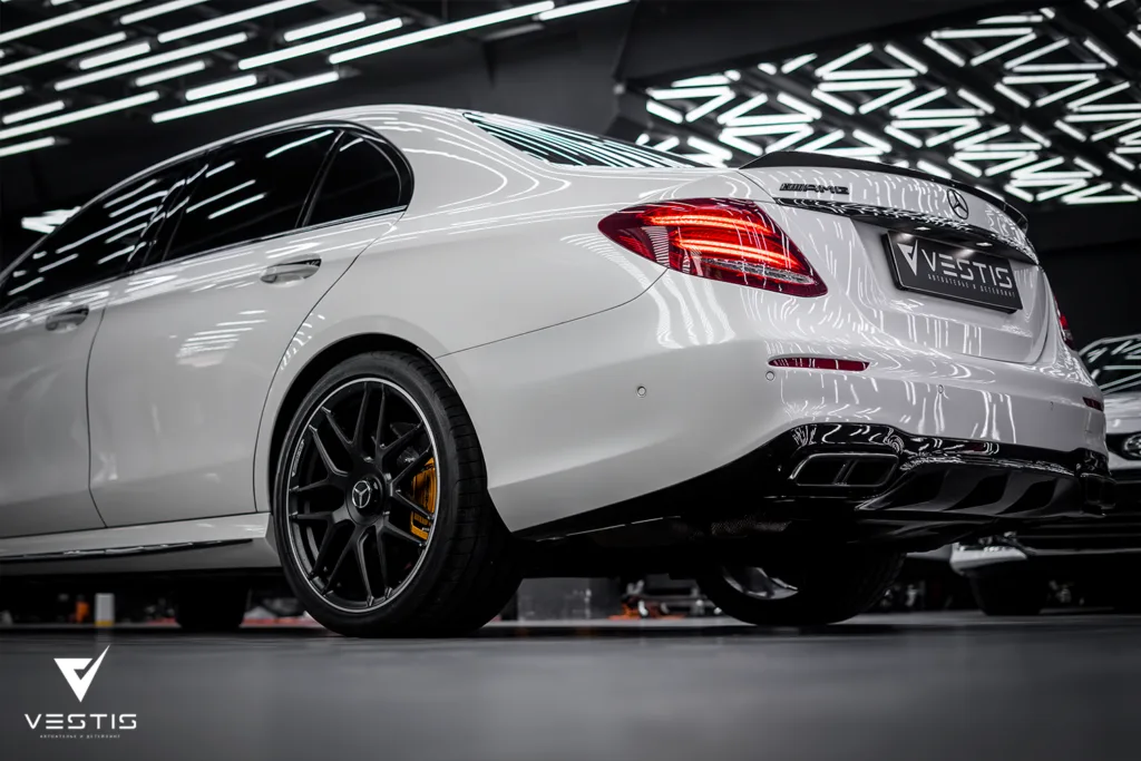 Антигравийная пленка и химчистка салона Mercedes Benz E63S 14 Антигравийная пленка и химчистка салона Mercedes Benz E63S