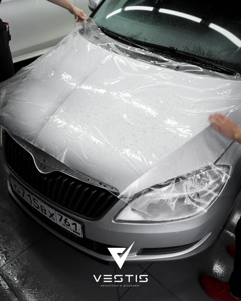 Защита кузова антигравийной пленкой на Skoda Fabia 6 Защита кузова антигравийной пленкой на Skoda Fabia