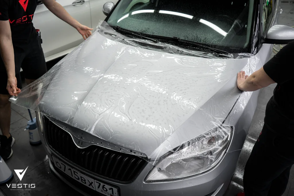 Защита кузова антигравийной пленкой на Skoda Fabia 1 Защита кузова антигравийной пленкой на Skoda Fabia