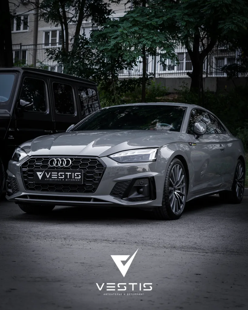 Audi A5 - Шумоизоляция, нанесение керамики на кузов, тонировка и бронь лобового стекла 18 Audi A5 — Шумоизоляция, нанесение керамики на кузов, тонировка и бронь лобового стекла