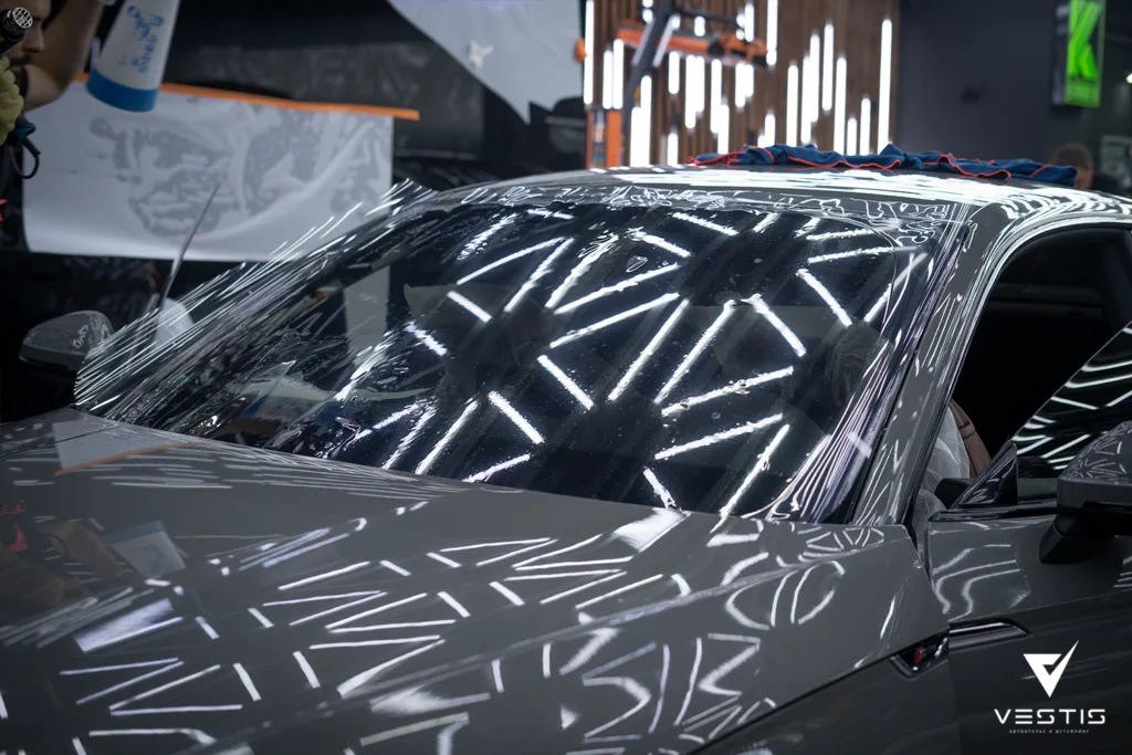 Audi A5 - Шумоизоляция, нанесение керамики на кузов, тонировка и бронь лобового стекла 14 Audi A5 — Шумоизоляция, нанесение керамики на кузов, тонировка и бронь лобового стекла