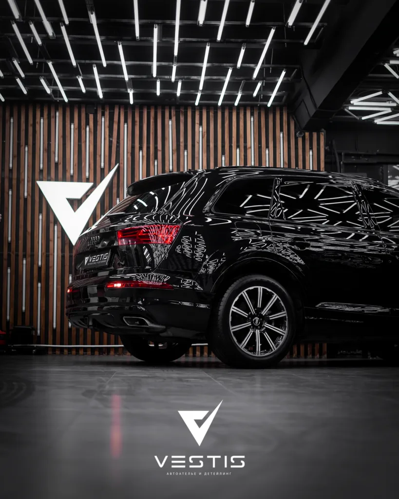 Химчистка салона и керамика на кожаные элементы Audi Q7 8 Химчистка салона и керамика на кожаные элементы Audi Q7