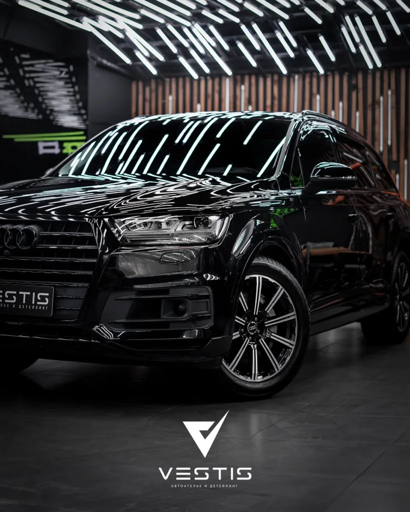Химчистка салона и керамика на кожаные элементы Audi Q7 9 Химчистка салона и керамика на кожаные элементы Audi Q7