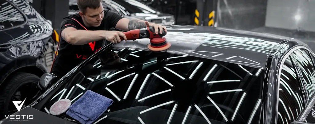 Полировка ЛКП и нанесение керамики Mercedes Benz E Class 1 Полировка ЛКП и нанесение керамики Mercedes Benz E Class