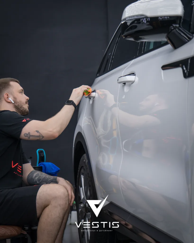 Нанесение керамики на ЛКП и шумоизоляция Kia Sorento 6 Нанесение керамики на ЛКП и шумоизоляция Kia Sorento