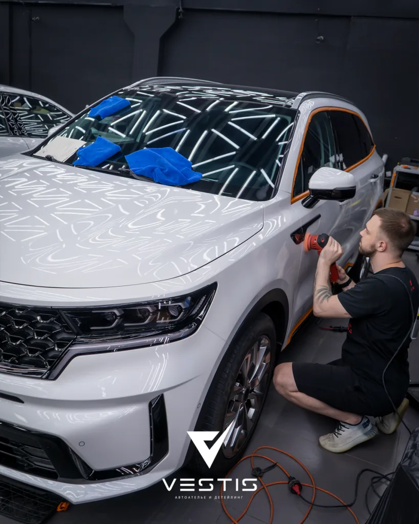 Нанесение керамики на ЛКП и шумоизоляция Kia Sorento 2 Нанесение керамики на ЛКП и шумоизоляция Kia Sorento