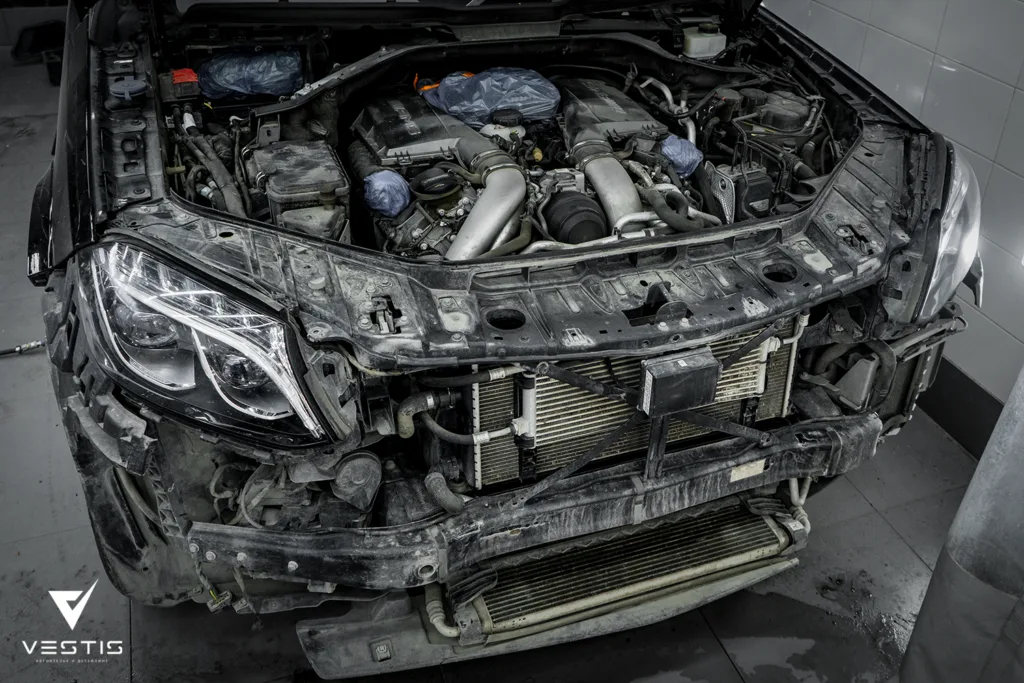 Химчистка подвески и моторного отсека Mercedes Benz GLS 11 Химчистка подвески и моторного отсека Mercedes Benz GLS