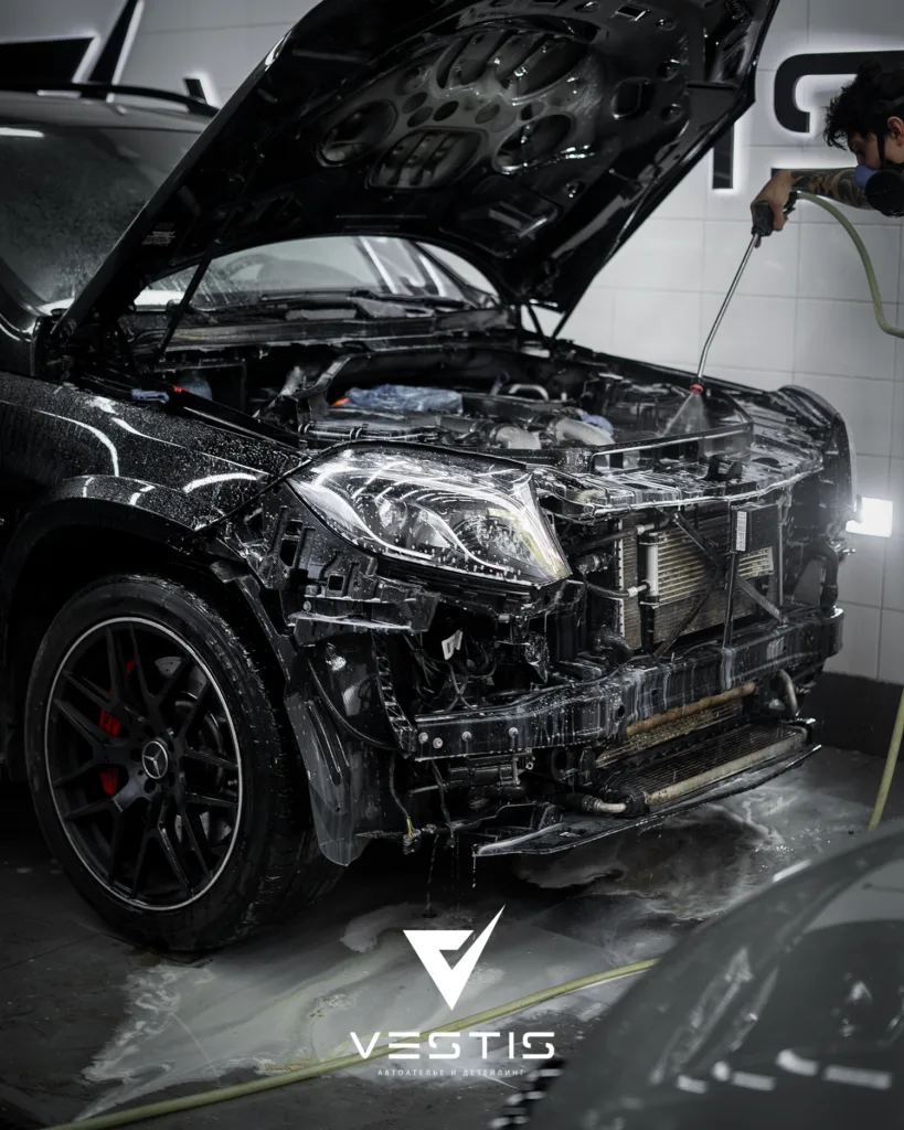 Химчистка подвески и моторного отсека Mercedes Benz GLS 6 Химчистка подвески и моторного отсека Mercedes Benz GLS