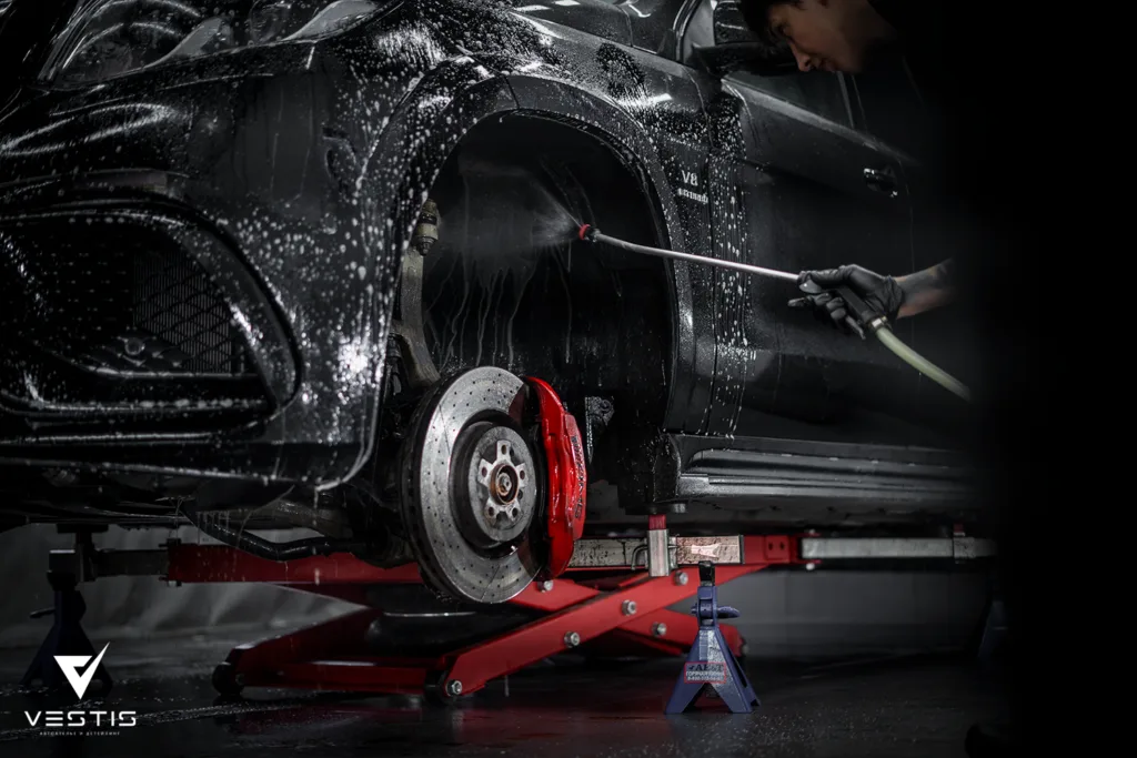 Химчистка подвески и моторного отсека Mercedes Benz GLS 13 Химчистка подвески и моторного отсека Mercedes Benz GLS