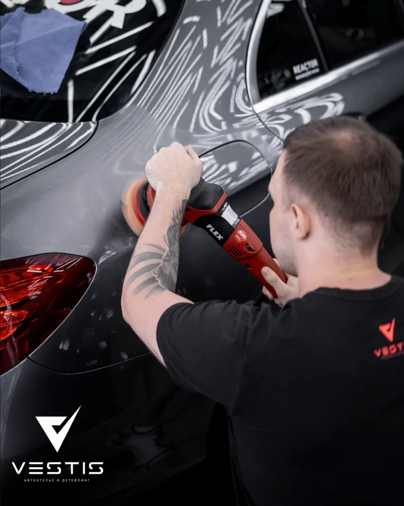 Полировка ЛКП и нанесение керамики Mercedes Benz E Class 3 Полировка ЛКП и нанесение керамики Mercedes Benz E Class
