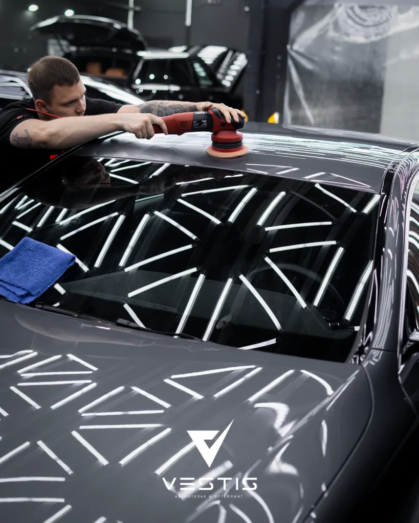 Полировка ЛКП и нанесение керамики Mercedes Benz E Class 5 Полировка ЛКП и нанесение керамики Mercedes Benz E Class