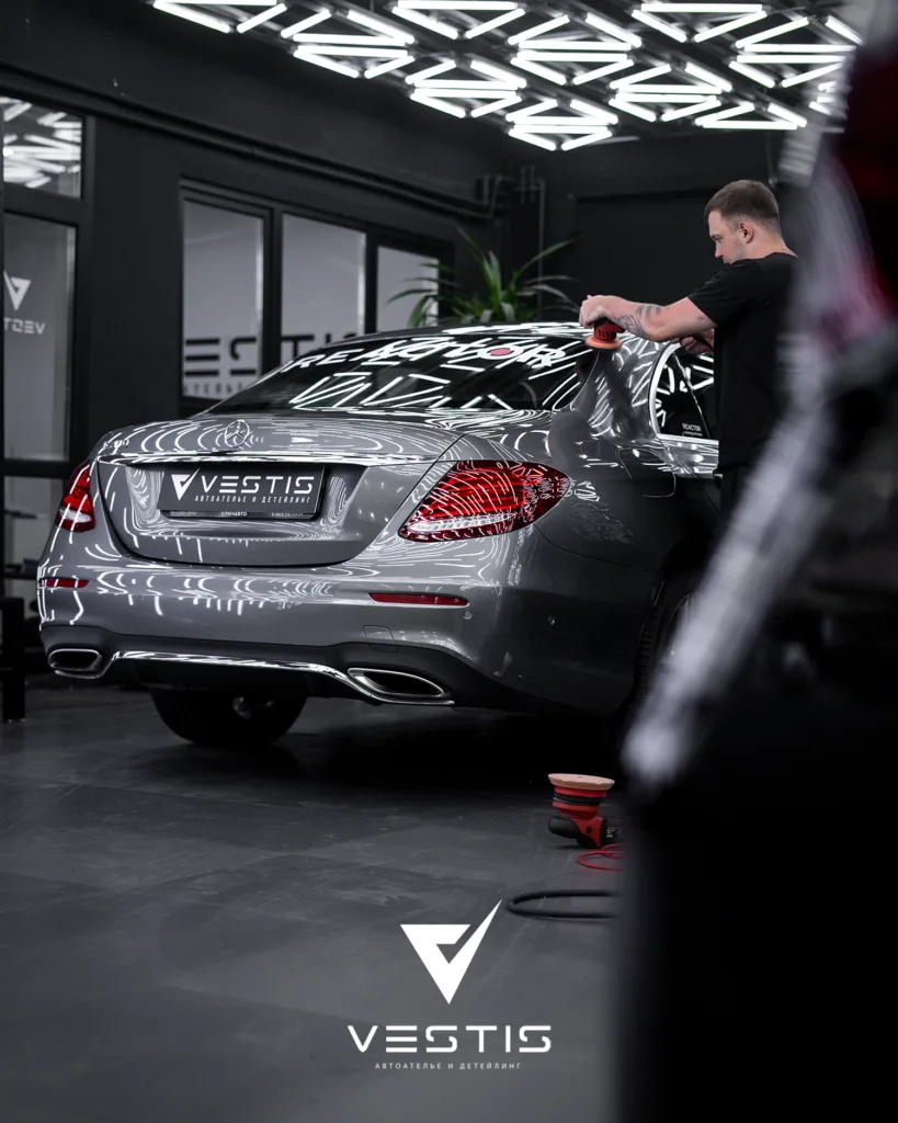 Полировка ЛКП и нанесение керамики Mercedes Benz E Class 6 Полировка ЛКП и нанесение керамики Mercedes Benz E Class