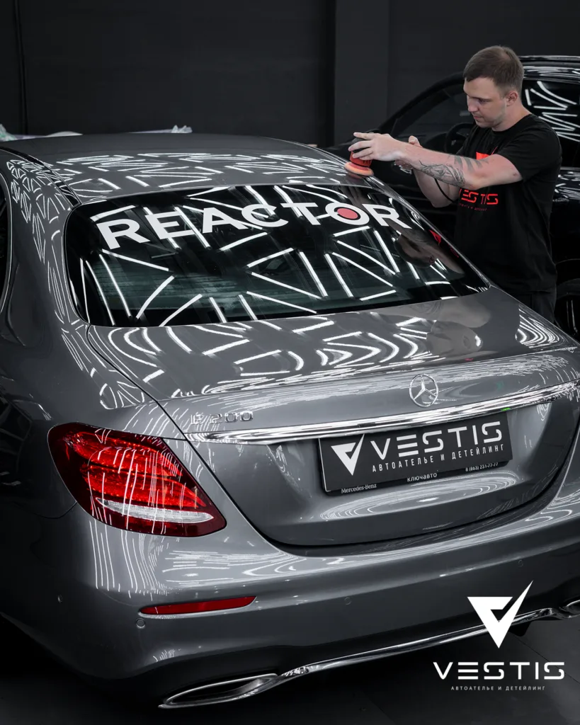 Полировка ЛКП и нанесение керамики Mercedes Benz E Class 4 Полировка ЛКП и нанесение керамики Mercedes Benz E Class