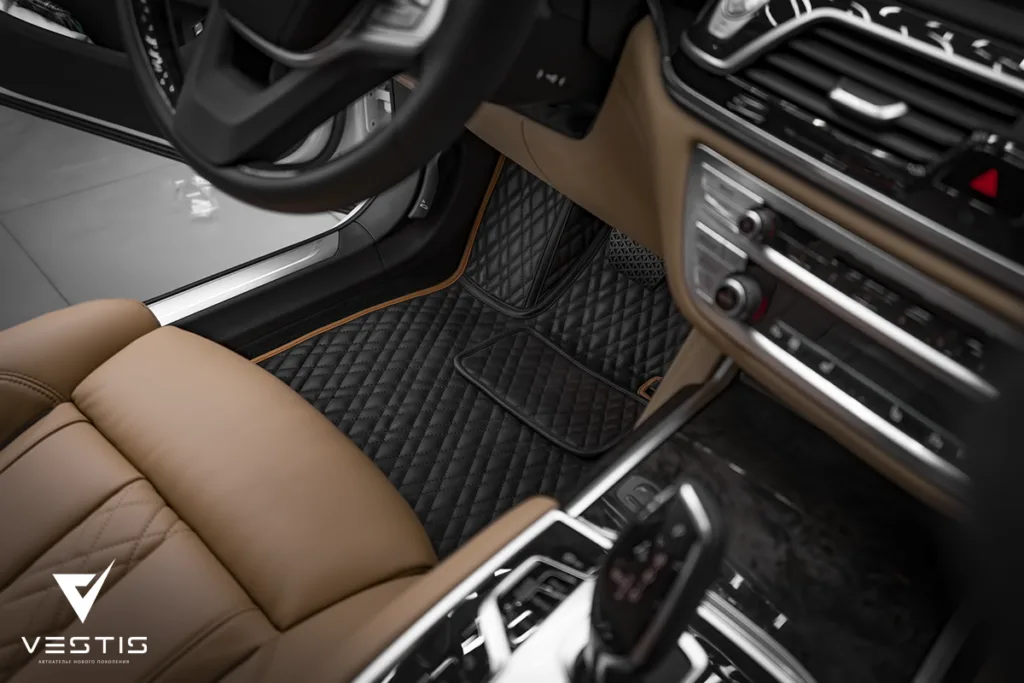 Коврики повторяющие дизайн салона в BMW 7 Series 1 Коврики повторяющие дизайн салона в BMW 7 Series