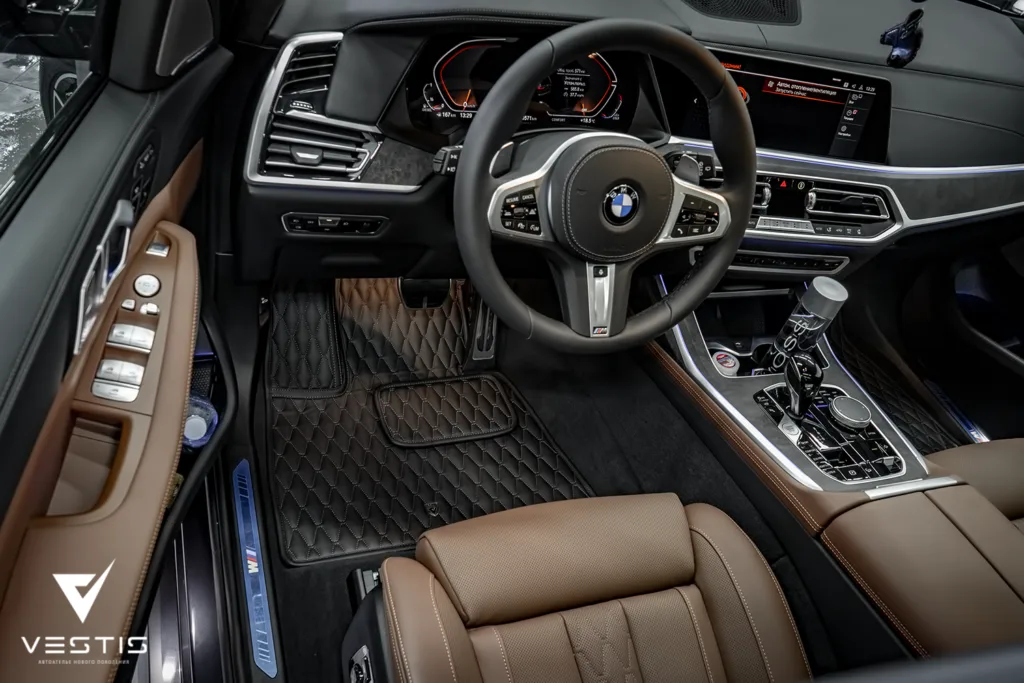 Комплект автоковриков в стиле интерьера BMW X7 1 Комплект автоковриков в стиле интерьера BMW X7