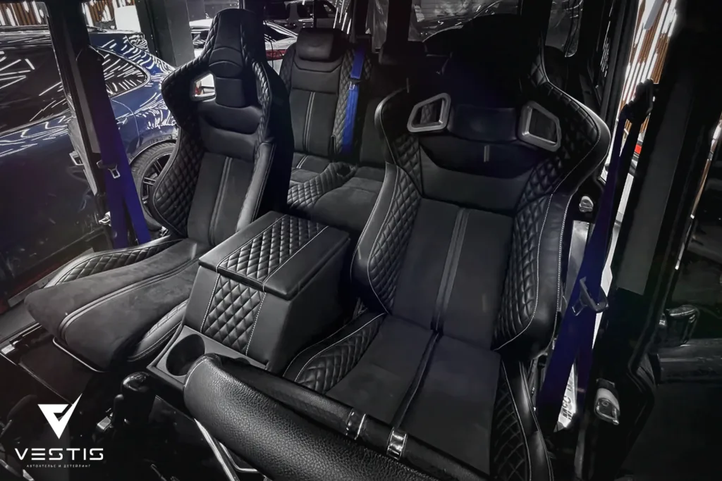Перешив салона и перетяжка потолка Land Rover Defender 13 Перешив салона и перетяжка потолка Land Rover Defender