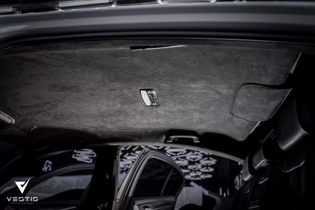 Перетяжка потолка и шумоизоляция крыши BMW 5 Series 12 BMW 5 Перетяжка потолка и шумоизоляция крыши11