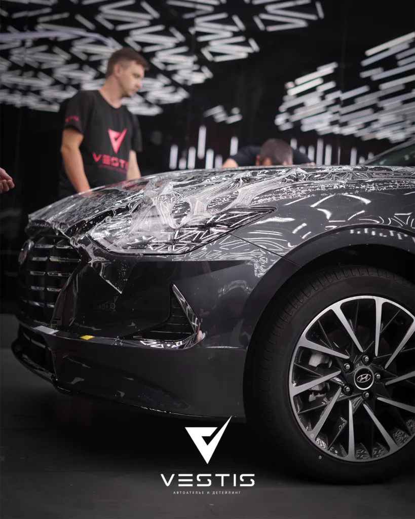 Hyundai Sonata Полная оклейка и керамика кожи16 1