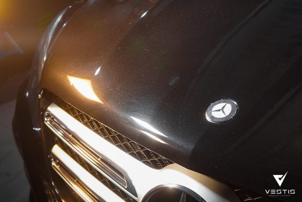 Полировка и нанесение керамики на ЛКП Mercedes Benz GLS 4 Mercedes Benz GLS - Полировка кузова и нанесение керамики Können Graphen