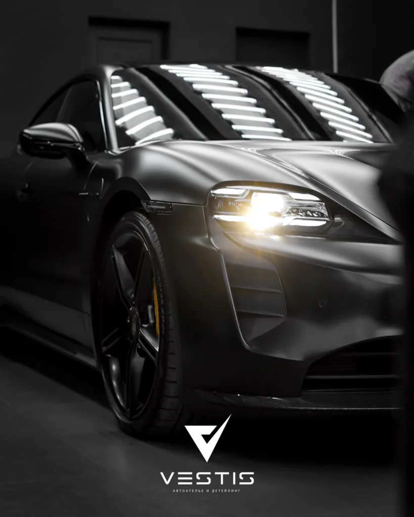 Карбон, перешив, шумоизоляция и коврики для Porsche Taycan 44 Porsche Taycan Перешив карбон и шумоизоляция41 1