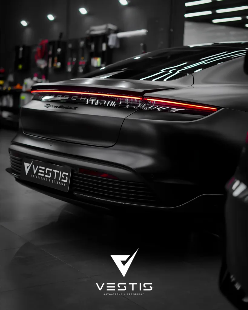 Карбон, перешив, шумоизоляция и коврики для Porsche Taycan 42 Porsche Taycan - Перешив, карбон, шумоизоляция дверей и комплект ковриков