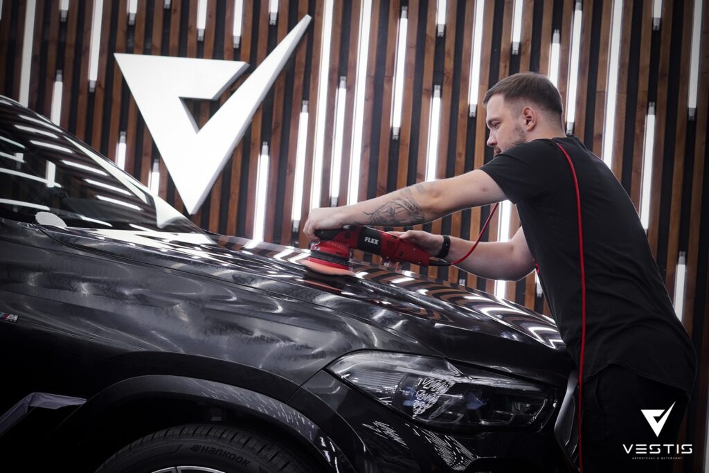 BMW X6 Полировка замена решетки керамика пленка11