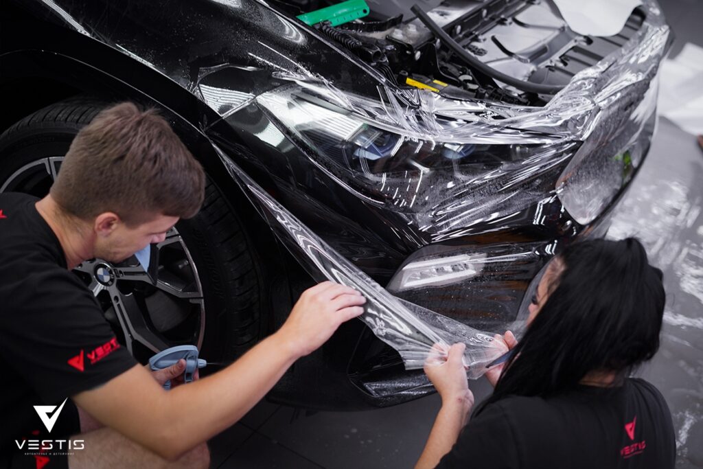 BMW X6 Полировка замена решетки керамика пленка12