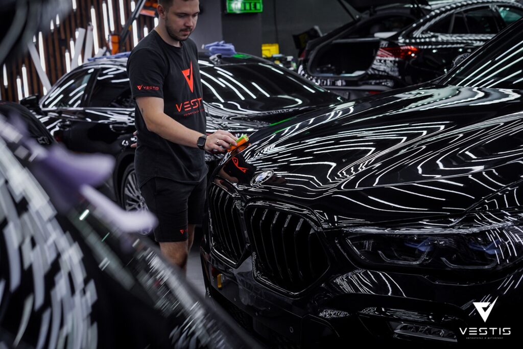 BMW X6 Полировка замена решетки керамика пленка2