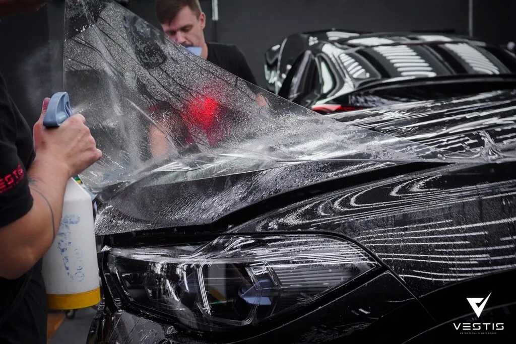 BMW X6 Полировка замена решетки керамика пленка3
