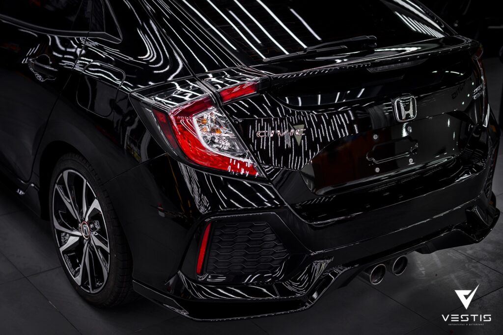 Honda Civic Перешив аквапринт реставрация дисков замена ремней шумоизоляция и полировка коврики керамика Graphen43