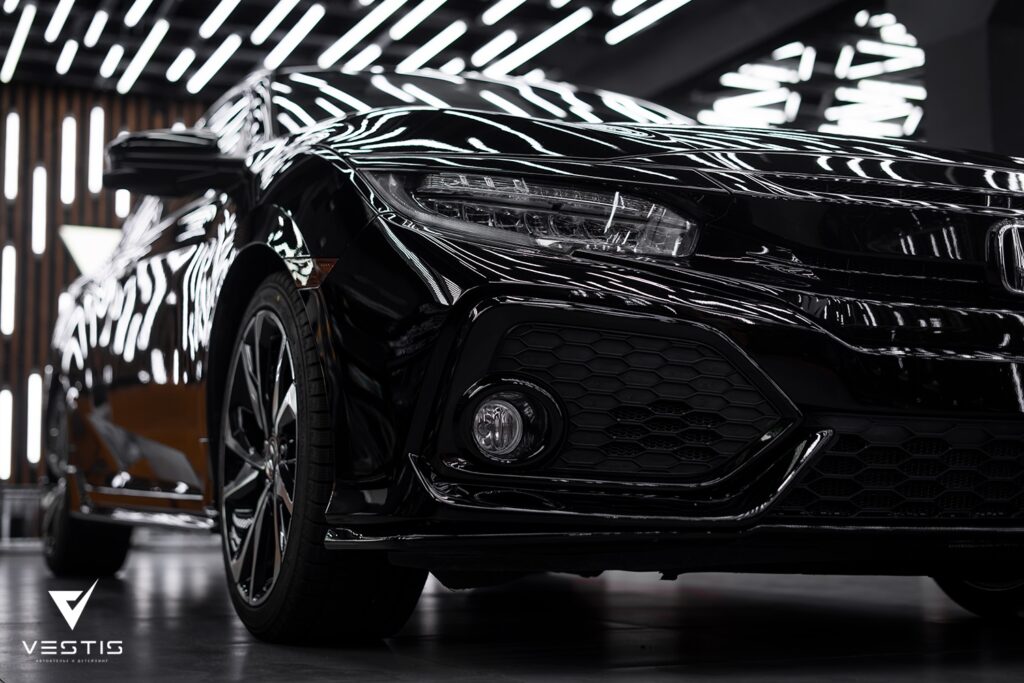 Honda Civic Перешив аквапринт реставрация дисков замена ремней шумоизоляция и полировка коврики керамика Graphen45