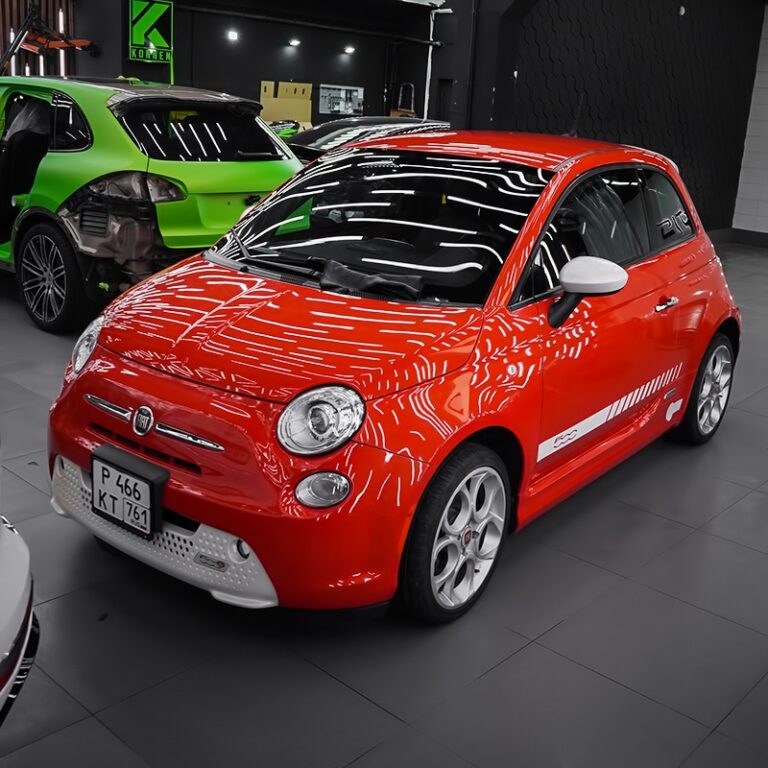 Шумоизоляция дверей и химчистка салона в Fiat 500E 12 Шумоизоляция дверей и химчистка салона в Fiat 500E